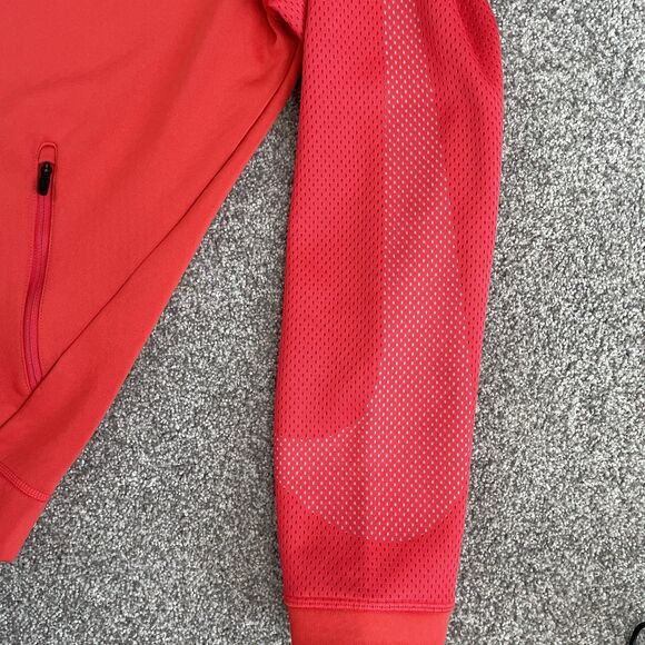 Nike Dri-Fit Therma Sphere Mens Jacket Full Zip Training Red Size Large - Picture 7 of 13